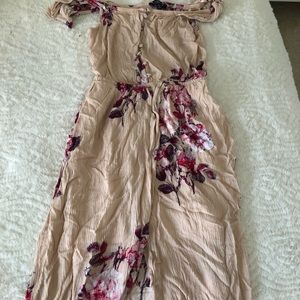 Off the shoulder floral dress